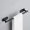 JIALTO 16 Inch Self Adhesive Stainless Steel Towel Bar/Towel Hanger for Bathroom/Wall Mounted Bathroom Towel Holder/Towel Rack for Bathroom/Hand Towel Stand for Kitchen and Washroom (Black)