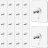 JIALTO Wall Hooks for Hanging Strong, Adhesive Hooks for Wall Heavy Duty, Wall hangings, Kitchen Accessories Items, Sticky Photo Frame Hangers (Pack of 20, Nail Hook)