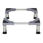 JIALTO Universal Adjustable Washing Machine Stand with 4 Lockable Wheels & 4 Heavy-Duty Legs- Movable Base for Refrigerator, Dishwasher & Appliances- Load Capacity 8–120 kg (WM – Double Pipe, Grey)