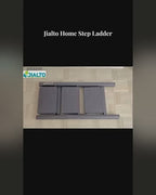 Jialto 3 Step Aluminium Ladder | Foldable, Wide Pedals | Anti-Slip, 150kg | Home Use